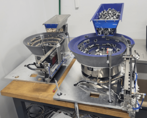 Feeder system for metal and plastic parts